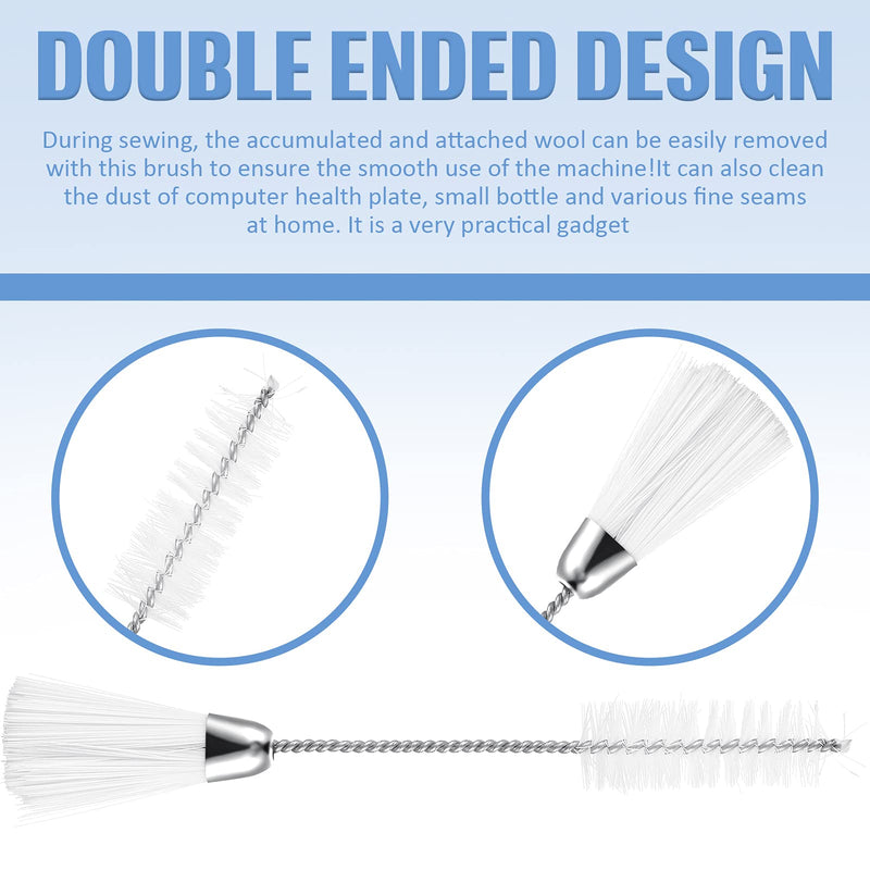 6 Pieces Sewing Machine Cleaning Kit Includes Tweezers Double Headed Lint Brush 4 Pieces Short Screwdriver, Flathead Cross Head Screwdrivers Mini Portable Screwdriver for Repair Machine Sewing Tools - NewNest Australia