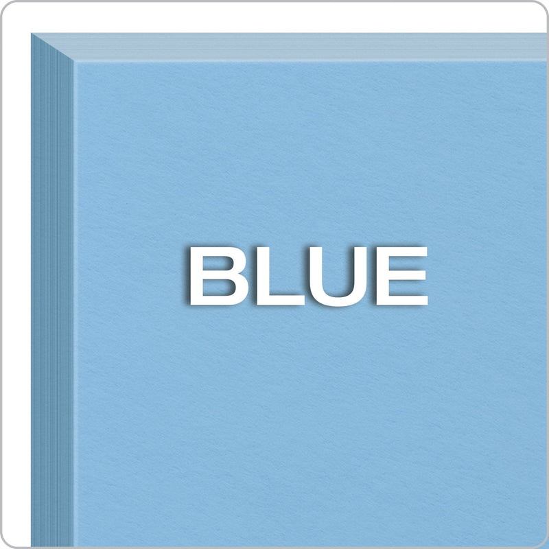 Oxford Blank Color Index Cards, 3" x 5", Blue, 100 Per Pack (7320 BLU) - NewNest Australia