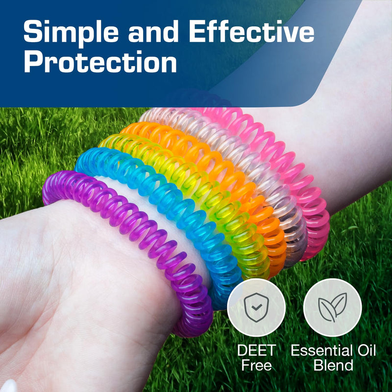 Active Era Mosquito Repellent Bracelet [12 Pack], Insect, Midge & Mosquito Bands - Powerful DEET Free Formula - Waterproof with 250 Hours / 10 Days of Protection for Adults and Kids 3+ - NewNest Australia