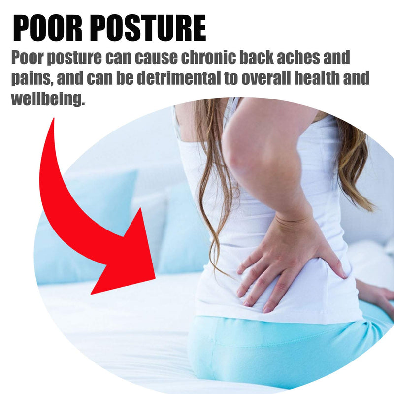 Posture Support GENERISE ‘No Hunch’ Posture Corrector - Seated Lower Back Brace with Adjustable Posture Strap for Additional Posture Support to Improve Back Posture and Reduce Lumbar Pain - NewNest Australia