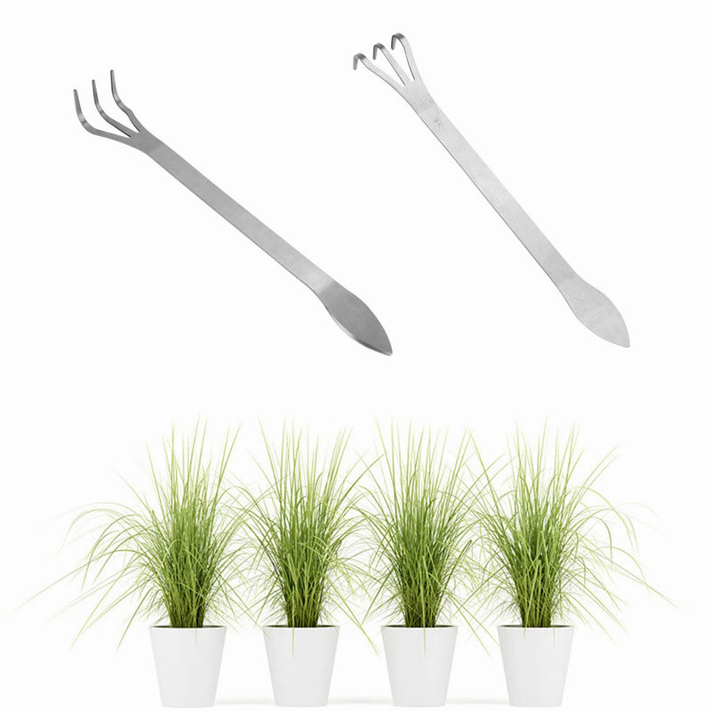 Stainless Steel Root Rake 3-Prong Loosen Soil Bonsai Tree Tools with Ergonomic Handle for Outdoor - NewNest Australia