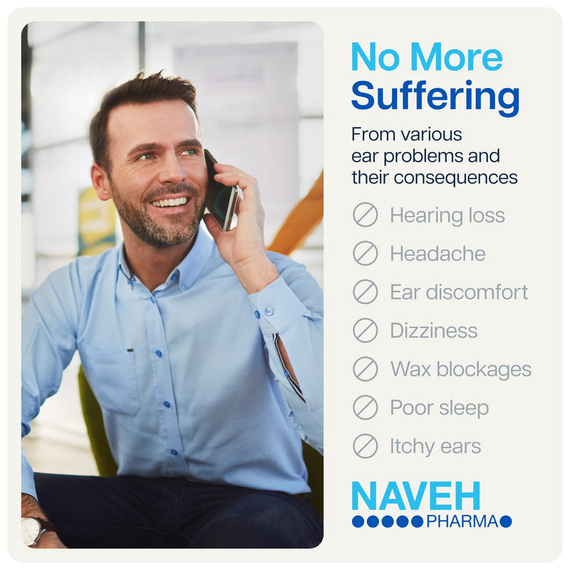 NAVEH PHARMA Otic Guard Natural Ear Spray 3 in 1 Herbal-Oil Blend for Ear Infections, Ear Pain, and Itchy Ears Ear Wax Removal Kit Ear Wax Softener for Clogged Ear Relief and Swimmer’s Ear (15ML) - NewNest Australia