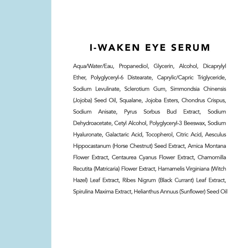 Indie Lee I-Waken Eye Serum - Firming + Hydrating Eye Cream for Addressing Appearance of Fine Lines, Puffiness, Wrinkles + Signs of Aging - Daily Eye Cream for Dark Circles Treatment (0.5oz / 15ml) - NewNest Australia