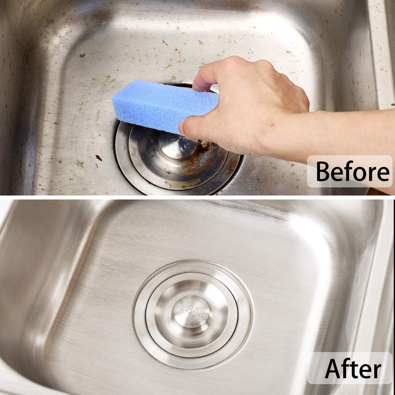 20 Pieces Pumice Stones for - Pumice Scouring Pad, Pumice Stick for Toilet Bowl Ring, Bath, Household, Kitchen, Pool, 5.9 x 1.4 x 0.9 Inch (Blue) Blue - NewNest Australia