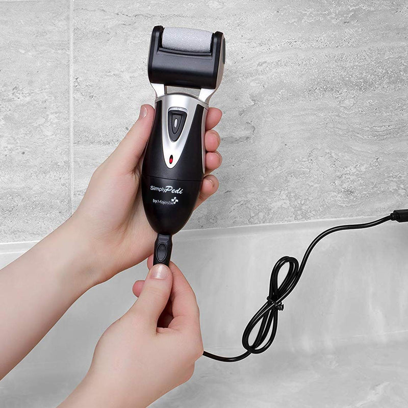 Electric Rechargeable Hard Skin Remover - Pedicure Foot File, Professional 3X Powerful Callus Remover for Dead Hard Cracked Skin, Coarse and Fine 2 Extra Rollers & Charging USB - NewNest Australia