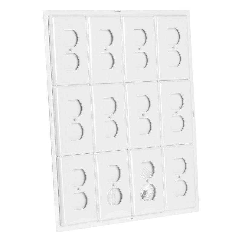 Bates- White Outlet Covers, Wall Plates, Pack of 12, Electrical Outlet Cover Plates, Wall Plates for Outlets, Electric Outlet Covers, Wall Plate Cover, Outlet Plate, Plug Cover, Outlet Covers, Power - NewNest Australia