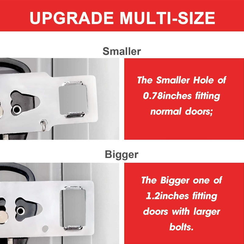 Portable Door Lock-2 Pack Solid Heavy Duty Door Extra Lock for Additional Privacy and Safety in Hotel, Apartment,and Prevent Unauthorized Entry in Traveling, AirBNB, Hotel, Home, Apartment and School - NewNest Australia