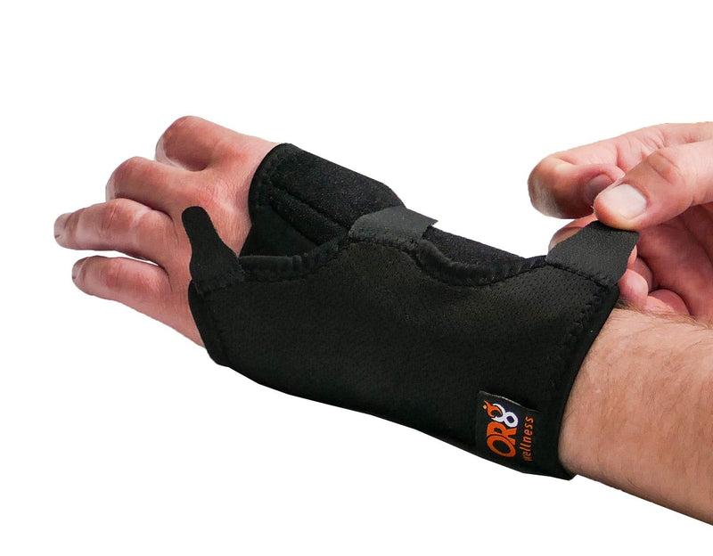 Universal Wrist Brace Breathable Support Splint Carpal Tunnel Arthritis Tendonitis Fits Right or Left Hand Adjustable Design One Size Fits All Outdoor Sports Fitness Black - NewNest Australia