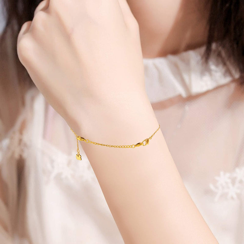 D-buy 8 Pcs Stainless Steel Necklace Extender Bracelet Extender Extender Chain Set 4 Different Length: 6 inch 4 inch 3 inch 2 inch (4 Gold, 4 Silver) Gold & Sliver - NewNest Australia