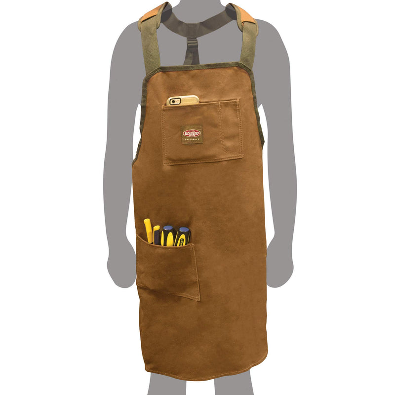 Bucket Boss - Canvas SuperShop Apron, Aprons & Vests (80300), Brown 1-(Pack) - NewNest Australia