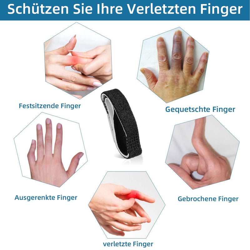 Eures Pack Of 10 Trigger Finger Splints, Adjustable Breathable Finger Protection, Finger Bandage For Small Finger, Middle Finger And Ring Finger, Hammer Toe Corrector, Overlapping Toe, Toe Corrector - NewNest Australia