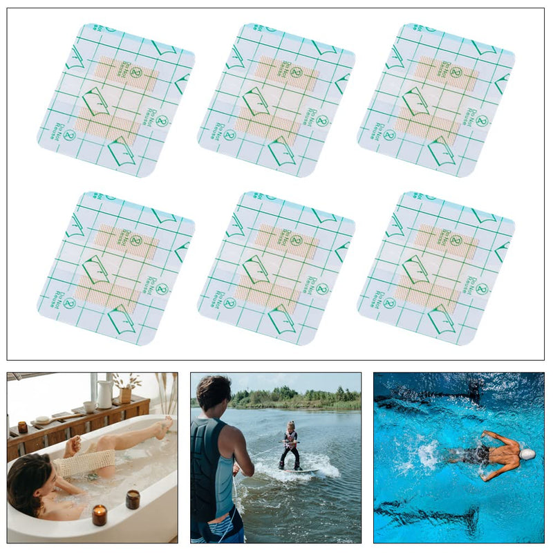 10 Pieces Transparent Stretch Adhesive Bandages Waterproof Film Dressing Breathable Tape Micro First Aid Tape Skin Covers for First Aid and Wound Care Swimming - NewNest Australia