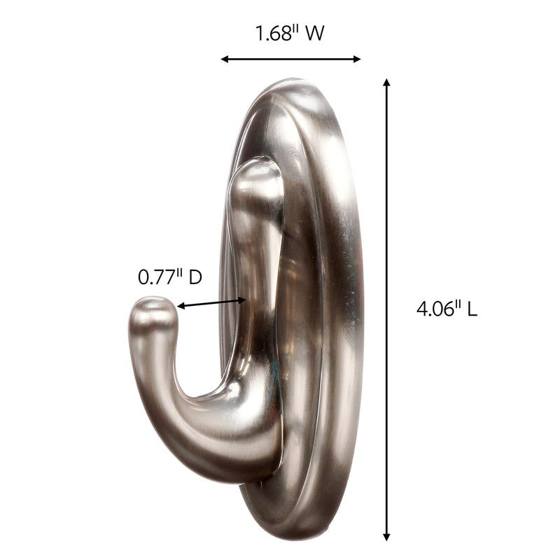 Command Curtain Rod Hooks for 1/2" or 5/8" Diameter Rods, Total 4 Hooks with 4 Command Strips, 2 Pack of 2 Hooks, Decorate Damage-Free - NewNest Australia