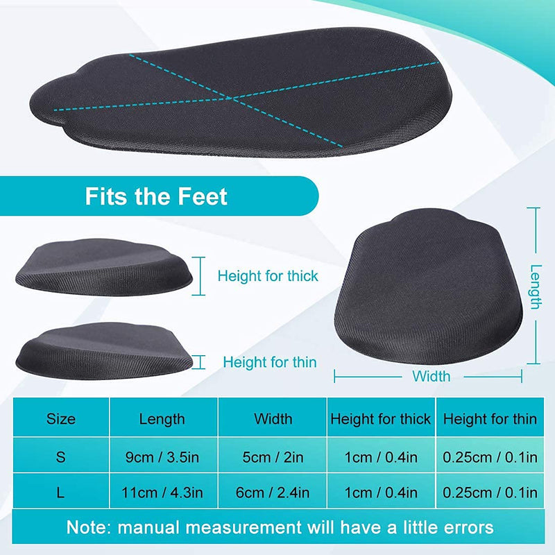 Haofy Heel Inserts Heel Cushion Supination Insoles, Heel Cups Lateral Inner Heel Wedge Insert for O/X Type Leg, 2 Pairs Heel Gel Support Pads Orthopedic Insoles for Supination and Pronation L - NewNest Australia
