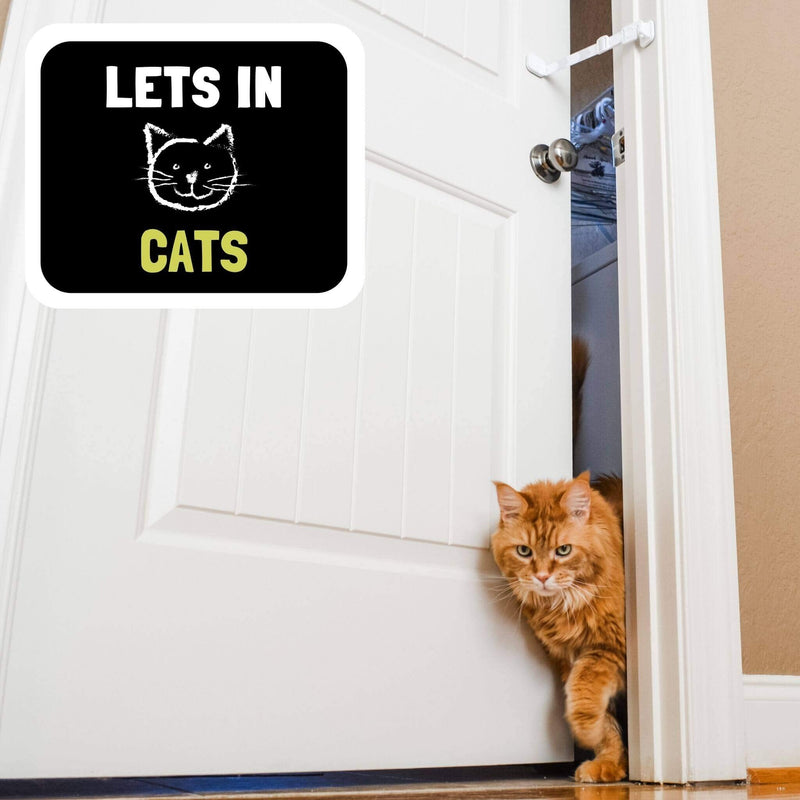 Door Buddy Child Proof Door Lock with Adjustable Strap. No Need for Baby Gate with Pet Door. Baby Proof Door to Litter Box Room. Cats Enter Easily. Installs in Seconds and is Simple to Use. (Caramel) Caramel - NewNest Australia