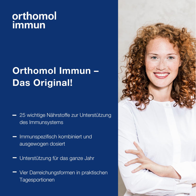 Orthomol Immun - micronutrients to support the immune system - with vitamin C, vitamin D and zinc - tablets/capsules with 30 x daily portions - NewNest Australia