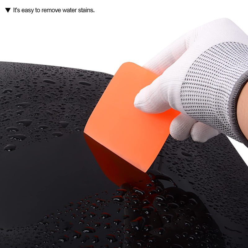 3 Pcs PPF Squeegee Soft Silicone Rubber Scraper, Anti-Scratch TPU Coating Scraper for Car Vinyl Paint Protection Film Installation, Vinyl Wrap and Window Tint Windshield Glass Cleaning Squeegee Tool 3 Colors - NewNest Australia