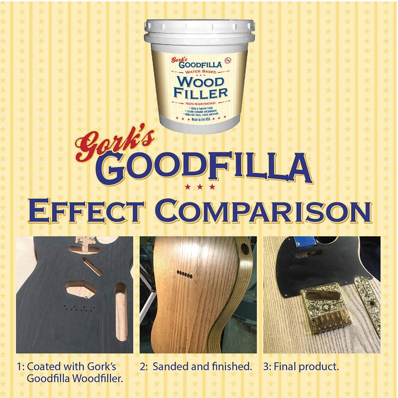 Water-Based Wood & Grain Filler - Red Oak - 8 oz by Goodfilla | Replace Every Filler & Putty | Repairs, Finishes & Patches | Paintable, Stainable, Sandable & Quick Drying - NewNest Australia