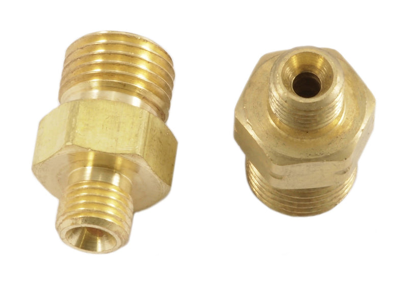 Forney 86152 Oxygen Acetylene Brass Fitting, Oxygen and Acetylene Hose Couplers, Adapters A to B Oxygen and Acetylene, Carded Pair - NewNest Australia