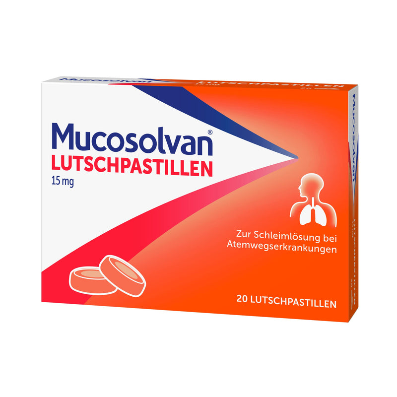 MUCOSOLVAN® lozenges 15 mg, 20 pieces, with ambroxol, cough expectorant - NewNest Australia