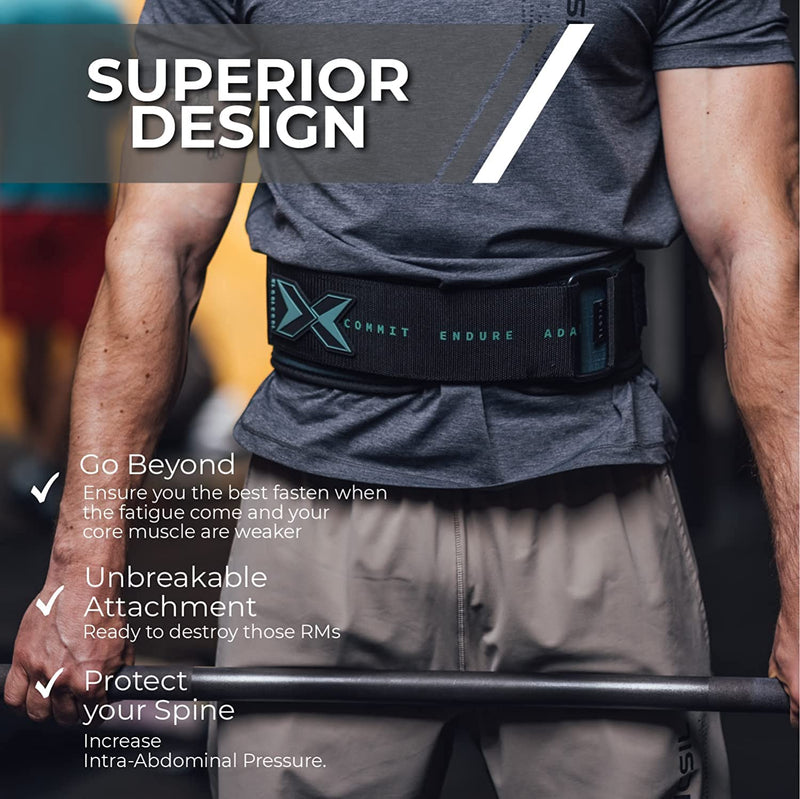 Picsil Weight Lifting Belt, Lumbar Support, Excellent For Squats, Clean, Lung, Deadlift, Thrusters, Adjustable Belt With Space For Patches, Comfortable Waist - NewNest Australia