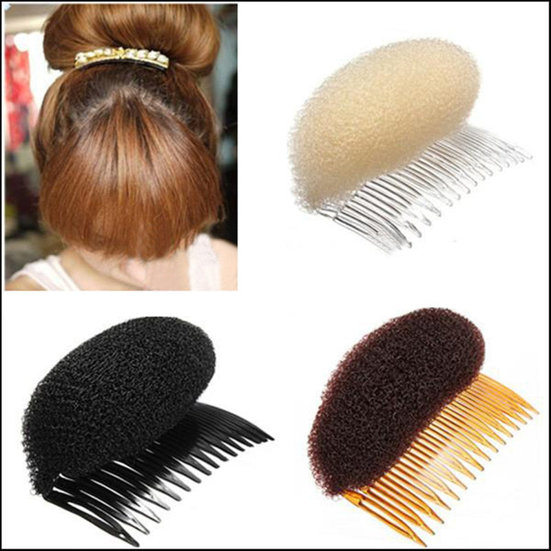 SiChun 2PCS Charming BUMP IT UP Volume Inserts Do Beehive hair styler Insert Tool Hair Comb Black/Brown colors for choose Hot (Beige) Beige,Brown,Black - NewNest Australia