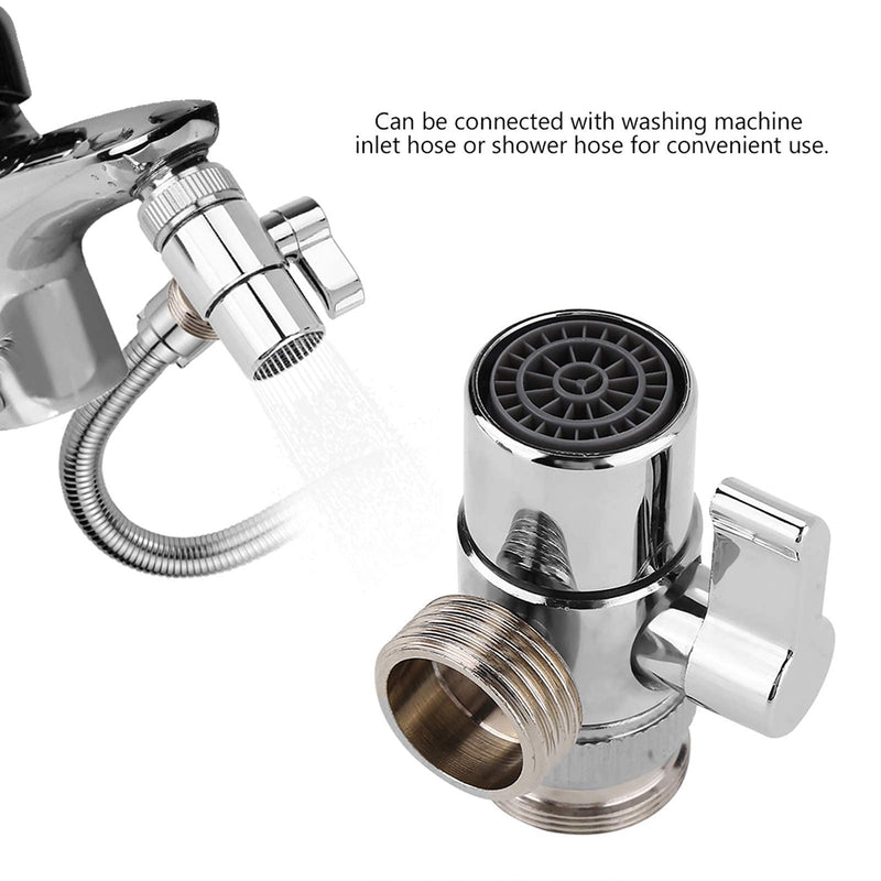 Faucet Diverter Basin Sink Water Tap Switch Valve Brass Shower Head Shut-Off Valve for Bathroom Kitchen Washing Basin - NewNest Australia