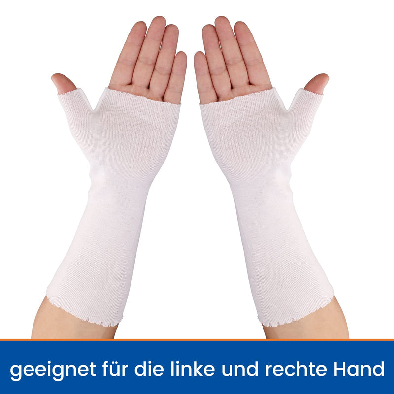 Willcom Wrist Thumb Splint Stockinette, Pack of 10 Comfortable Arm Socks, Skin Liner Protective Cover Tube Cloths Soft Wraps for Pre-Wrap Cover Use Cast, Hands Joints Plaster Stockinette Regular Sizes White - NewNest Australia