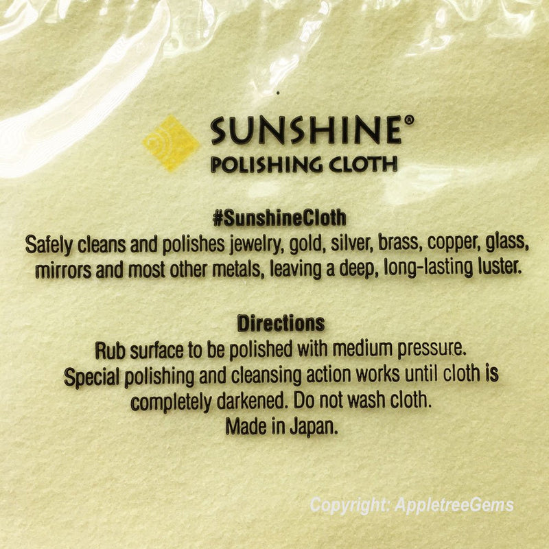 3 Sunshine Polishing Cloths for Sterling Silver, Gold, Brass and Copper Jewelry Polishing Cloth - NewNest Australia