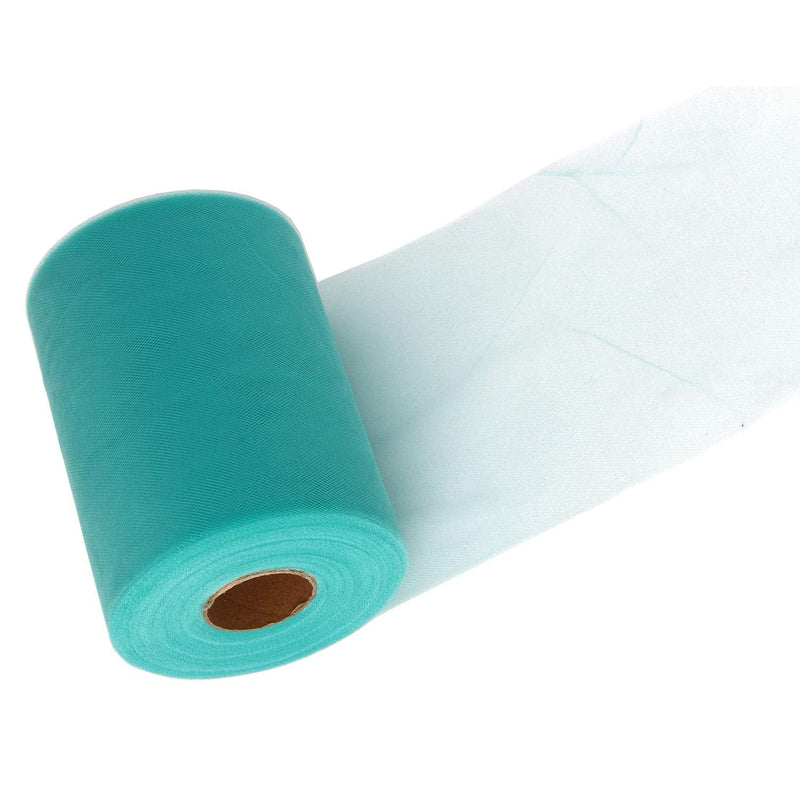 Aqua Tulle Roll Spool 6 Inch x 100 Yards for Tulle Decoration Aqua - NewNest Australia