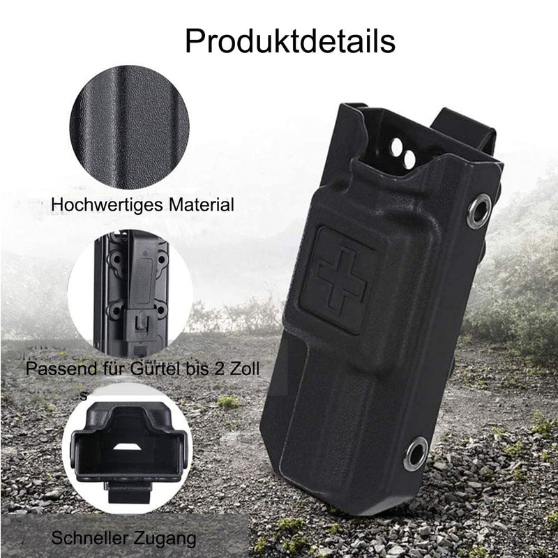 Feloyal Tourniquet Tactical Case For Portable Tourniquet Organizer, Soft Bag, Edc Tool, Professional Storage, Outdoor Sports Box, Multifunctional Case, Military Accessories (Black) - NewNest Australia