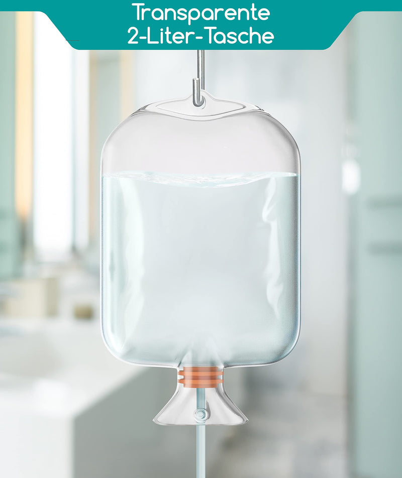 Medi Grade Enema Kit For Intimate Cleaning For Home - 2L Capacity - 14 Pieces - Enema Kit With Reusable, Accessory, Instructions, Portable Bag And More - 100% Transparent - NewNest Australia