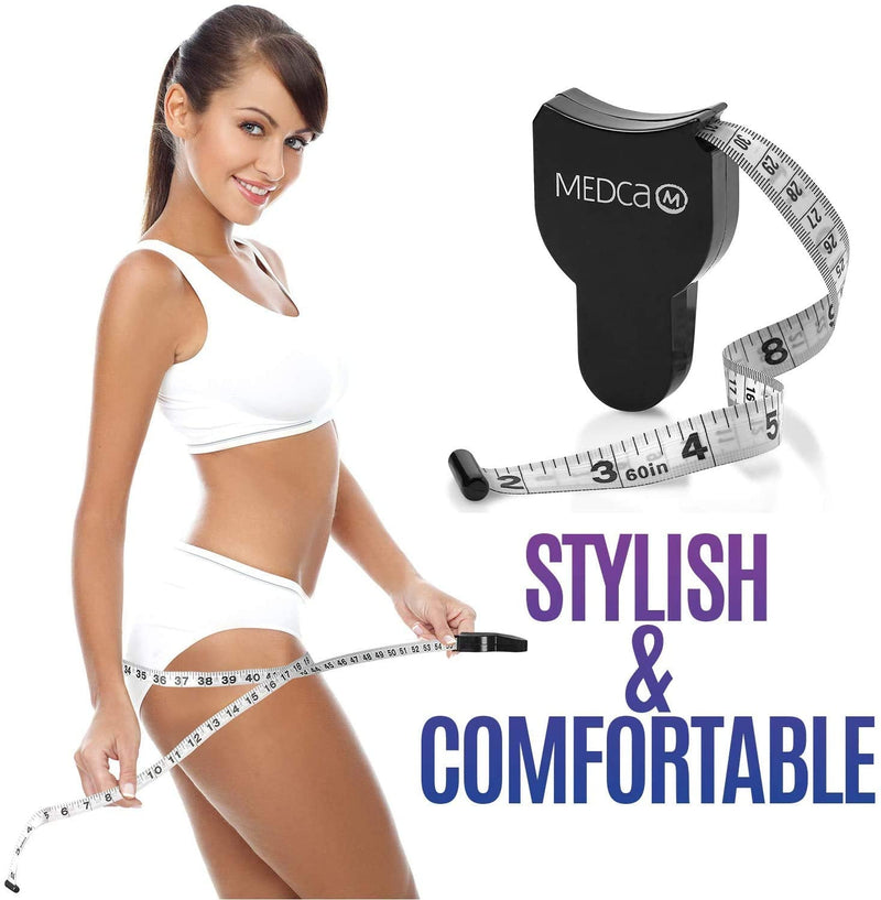 Body Tape Measure - (2 Pack) Measuring Tapes for Body and Fat Weight Monitors, (Inches & cm) Retractable Tape Measure Ruler for Accurate Body Fat Calculator Helps Calculate Fitness Body Measurements - NewNest Australia