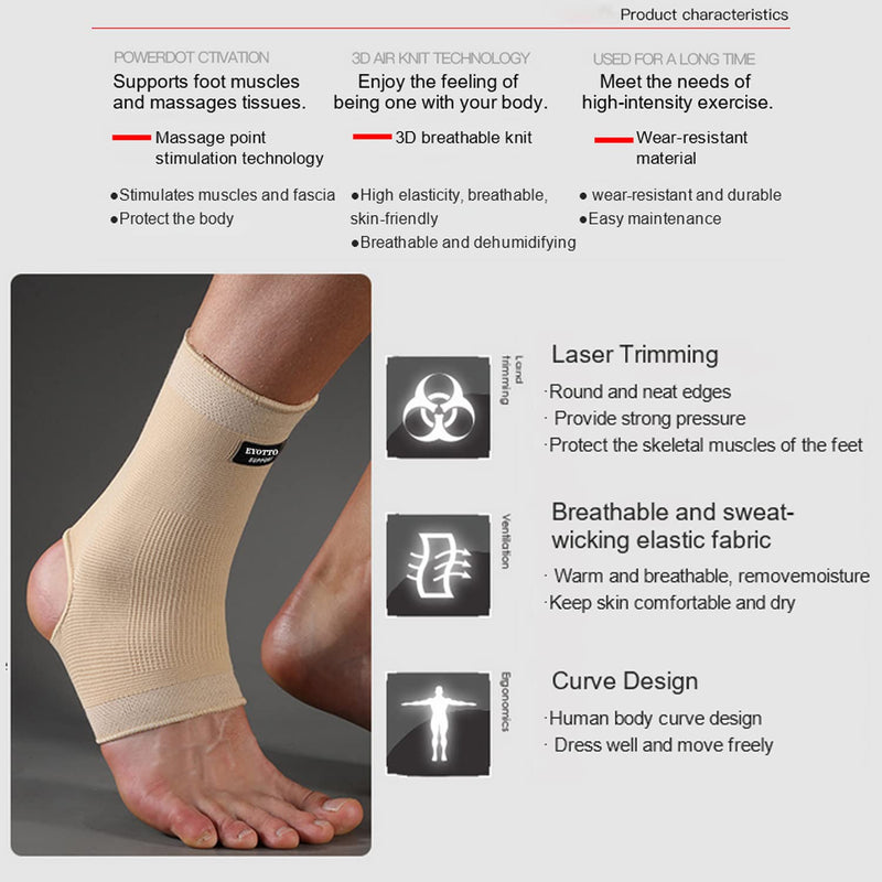 Eyotto Compression Ankle Brace For Men And Women, Breathable Ankle Brace For Men And Women, Ankle Compression Socks For Swelling, Plantar Fasciitis, Pain Relief, Running - NewNest Australia