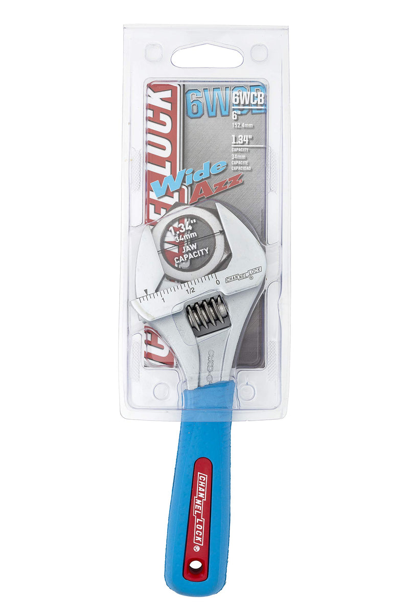 Channellock 6WCB 6-Inch WideAzz Adjustable Wrench, CODE BLUE - NewNest Australia