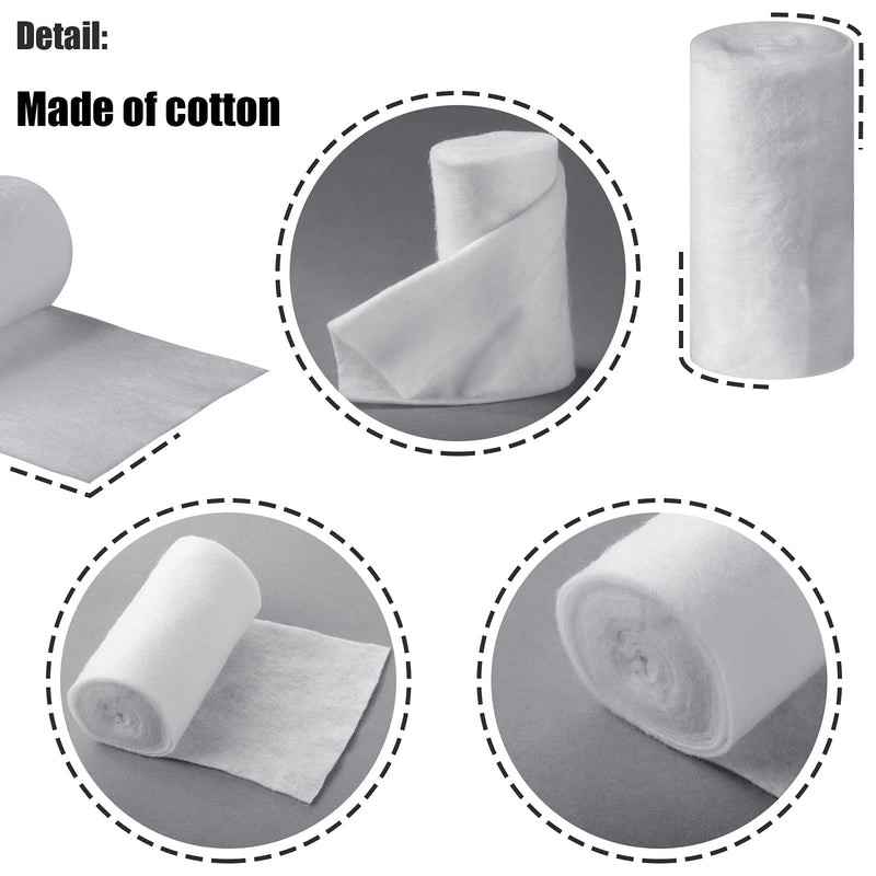 6 Rolls Cast Padding Soft Individual Pack Padding Use with Plaster Cloth Gauze Bandage for Halloween Wrap Bandage Art Projects, Body Casts, Mask Making, Hobby Craft, 4 Inch x 8.8 ft - NewNest Australia