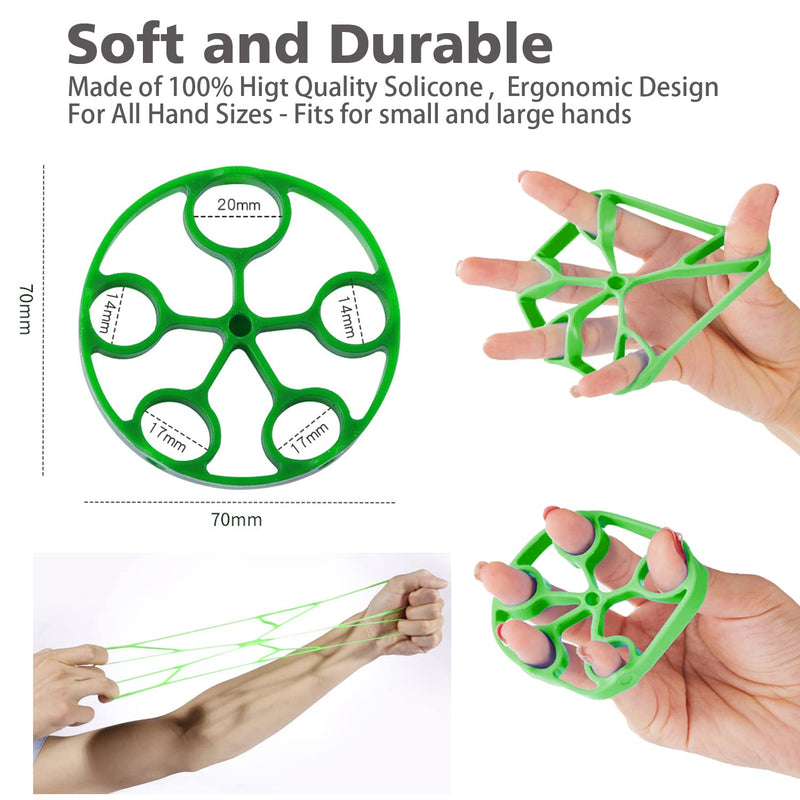 Hand Exerciser Grip Strengthener,3 Resistance Levels,Finger Exerciser,Stress Relief Ball, Hand Grip Strength, Hexagonal massage ball for Guitar Player Rock Climbing,Athletes and Musicians -10 Pack 10 Packs - NewNest Australia