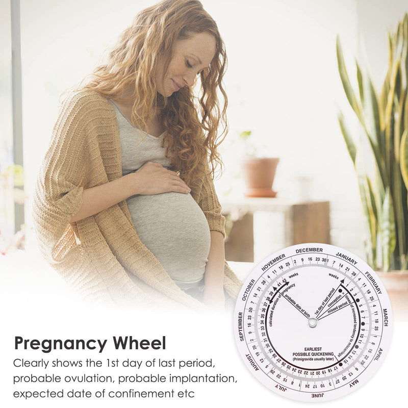 8Pcs Pregnancy Wheel, Professional Obstetric Pregnant Due Date Calculator for OB-GYN, Birth Date Finder Wheel for Doctors Midwives Nurses Patients Mom Ovulation Fertility Predictor and Tracker - NewNest Australia