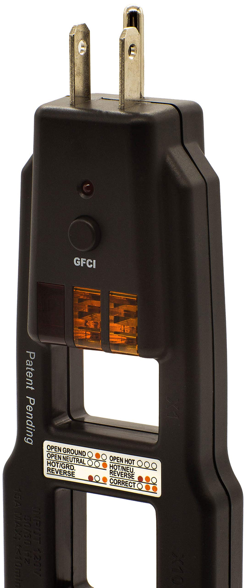 Triplett AC Line Splitter and GFCI Outlet/Receptacle Tester with 5 Visual Indicators (ET200) - NewNest Australia