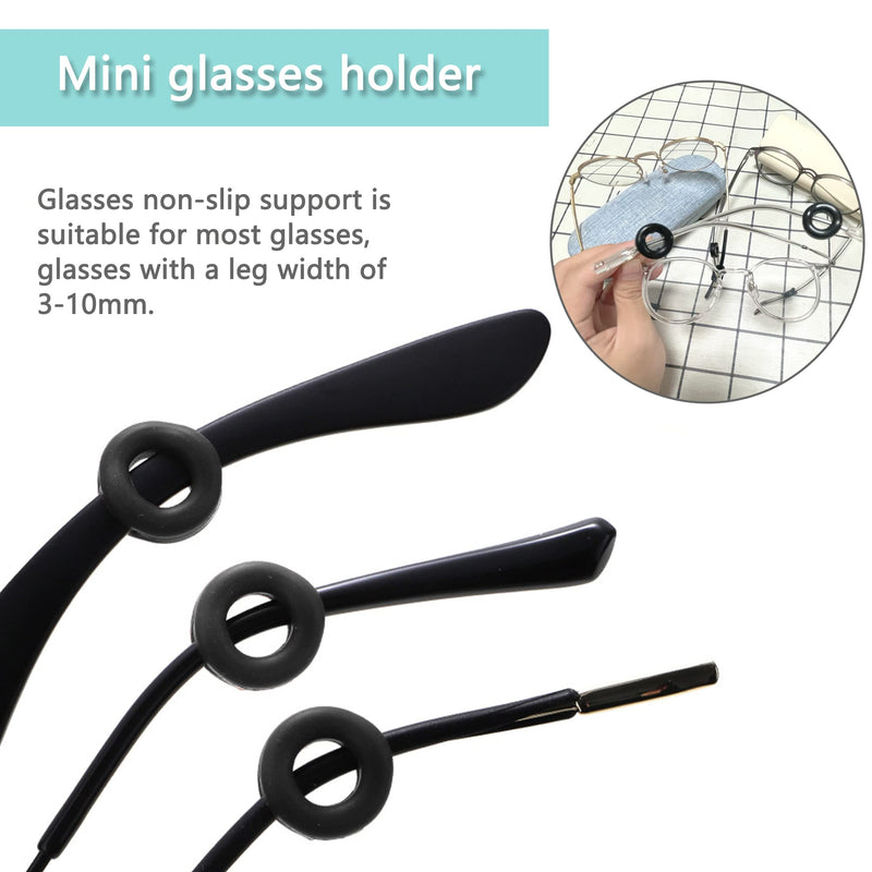 Non-Slip Pads Ear Glasses Ear Hooks Glasses 15 Pairs Glasses Holder Ear Round Silicone Glasses Non-Slip Holder Glasses Hooks For Glasses Sports Glasses Sunglasses Reading Glasses - NewNest Australia