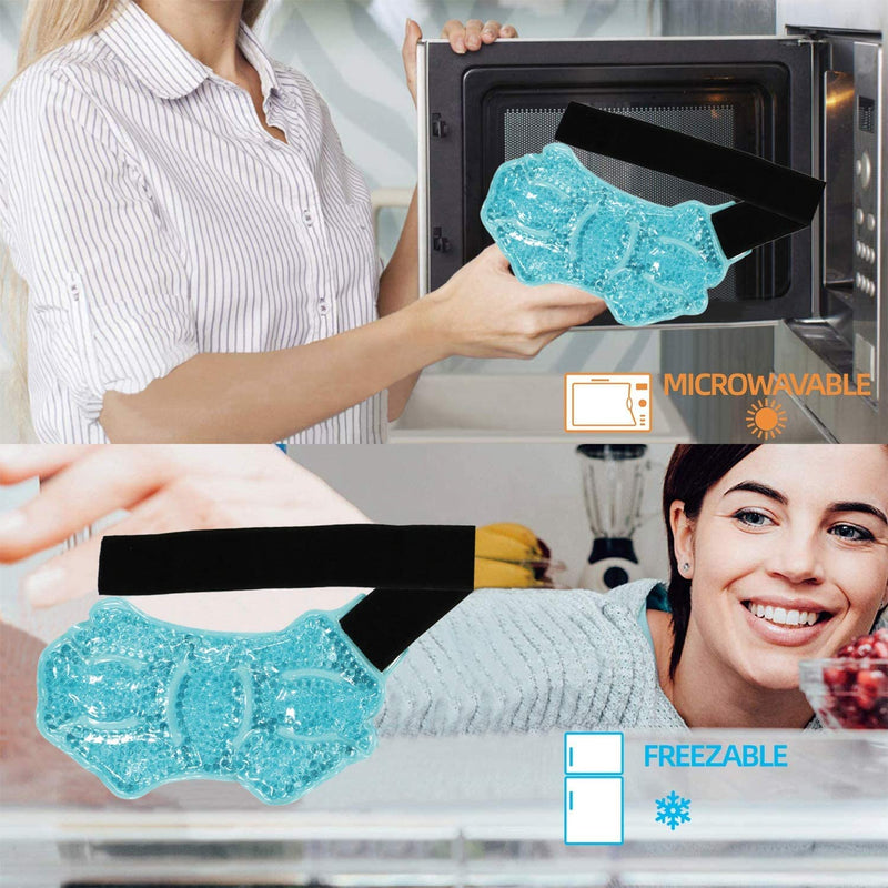 Ankle/Sport Foot Ice Therapy Wrap,Hot Cold Ice Gel Pack with Adjustable Brace for Sprained Ankles, Plantar Fasciitis, Achilles,tendonitis, and Swelling Feet,Microwaveable, Freezable and Reusable - NewNest Australia