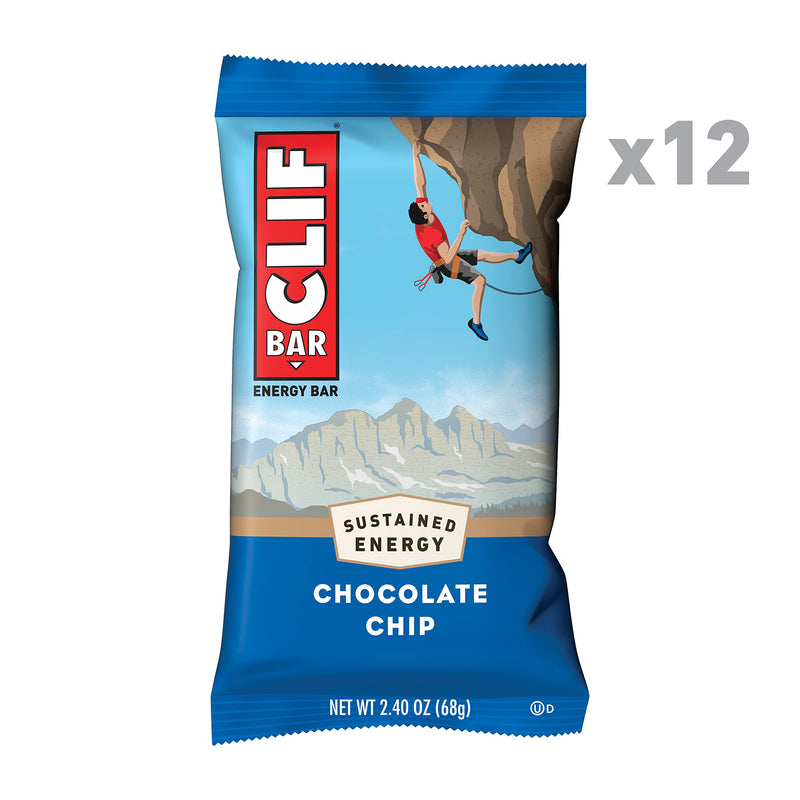 Clif Bar Energy Bar Chocolate Chip, pack of 12 (12 x 68 g) 12 pieces (pack of 1) - NewNest Australia