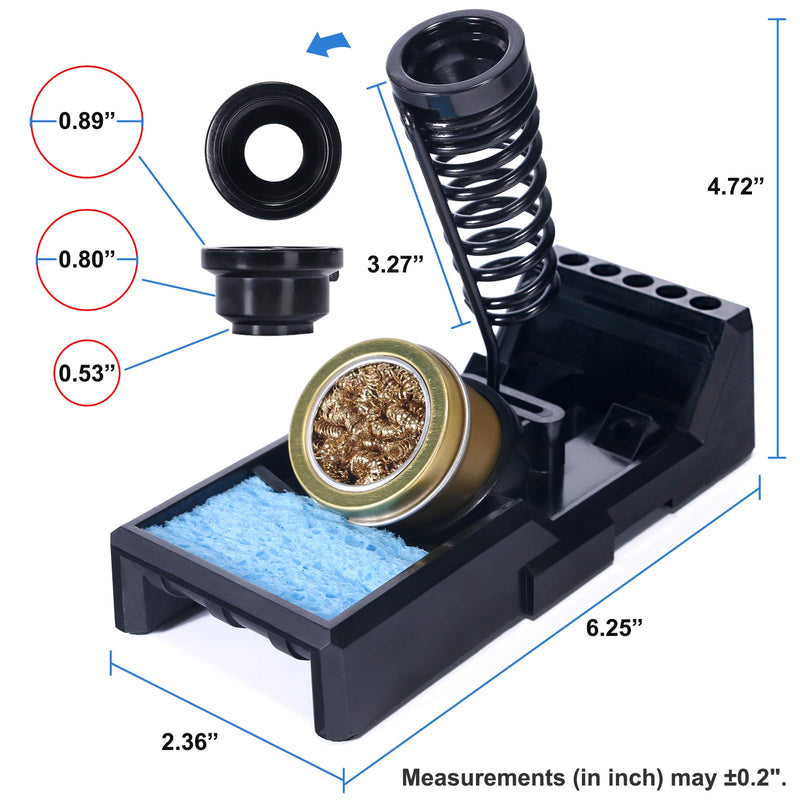 YIHUA X-4 Premium Soldering Iron Holder with Brass Wool, Cleaning Sponge and Solder Tip Slots - NewNest Australia