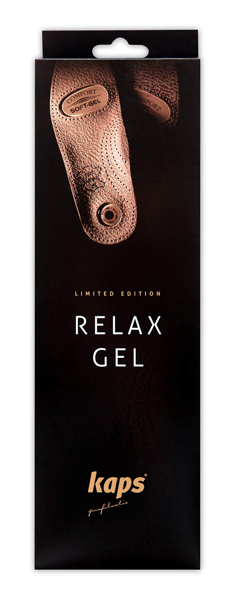 Orthopedic shoe insoles made of leather, high-quality insoles with gel padding for men and women, Kaps Relax Gel, all sizes 38 EUR - NewNest Australia