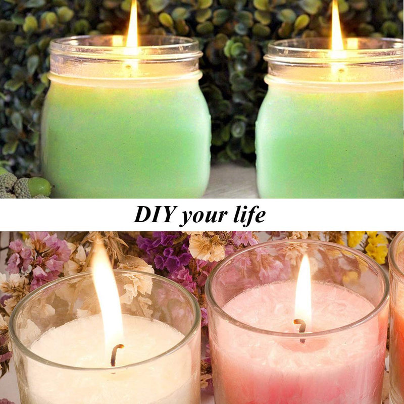 Candle Wicks for Candle Making, 100 Pcs 6 inch Pre-Waxed DIY Cotton Wick with Tabs - NewNest Australia