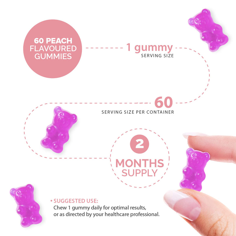 Biotin Gummies - 10,000 mcg -2 Month Supply - Hair Vitamins –- Vegan - Chewable Hair Vitamins – Anti Hair Loss and Thinning Supplement – Hair Gummies for Hair Growth - Made by Novomins - NewNest Australia