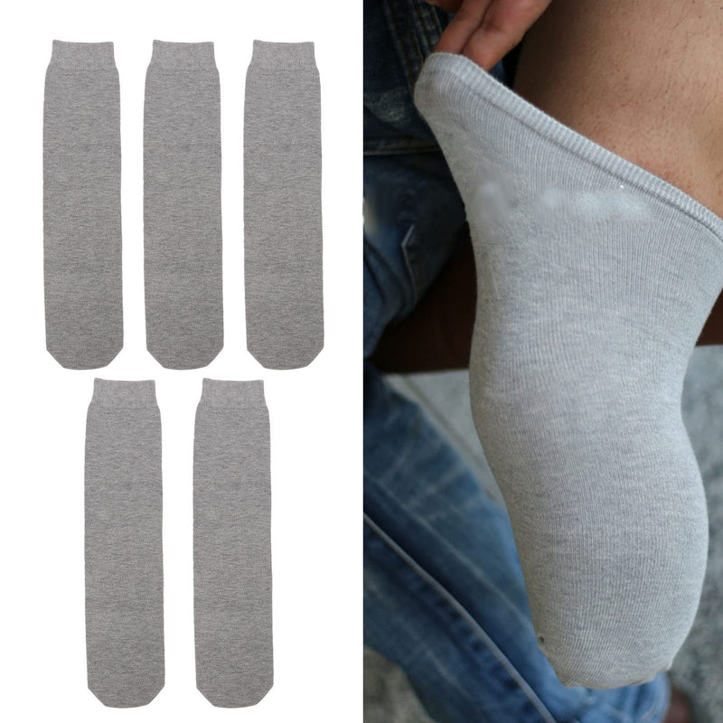 Luqeeg 5pcs Amputee Socks, Soft Breathable Elastic BK Stump Shrinker, Cotton Sweat Absorption Prosthetic Socks for Partial Foot Amputation, Amputee Care, Stump Protection, Limb Compression(L) - NewNest Australia