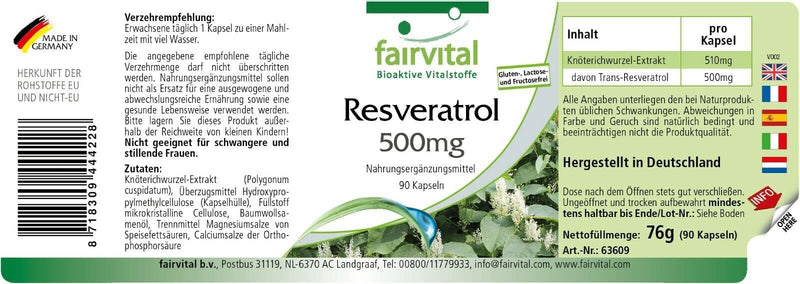 Resveratrol 500Mg 90 Capsules ‚ Trans-Resveratrol, Is Considered Active Ingredients And Is Also A Good Anti-Oxidant ‚ A Red Wine Resveratrol Has A High Redox Potential. - NewNest Australia