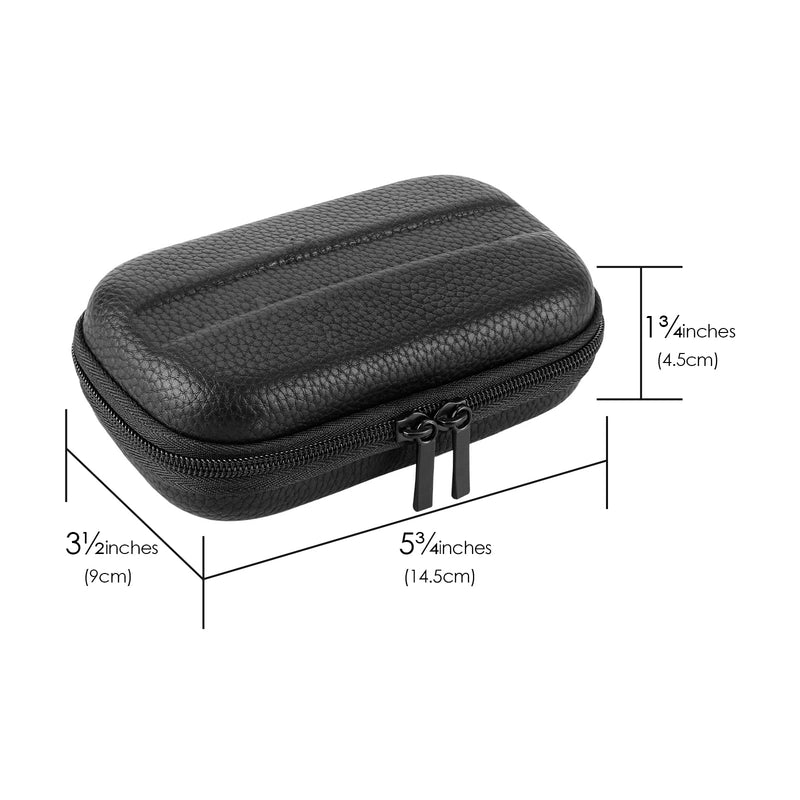 Linkidea Hard Travel Case Compatible With Vikings, Mercury, Shaving Revolution Double Edge Razor, Storage Box Organizer For Safety Razor And Razor Attachments (Lychee Vegan Leather) - NewNest Australia