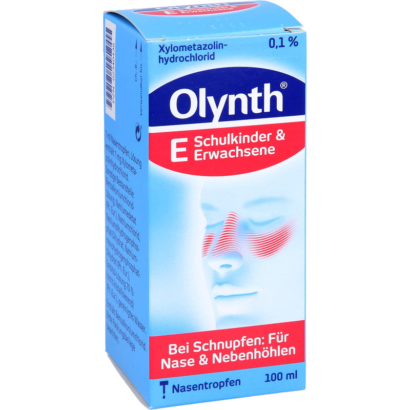 Olynth 0.1% - decongestant cold solution for adults and school children aged 6 and over - 100 ml nose drops - NewNest Australia